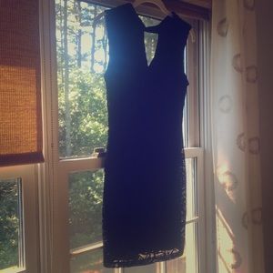 Black lace dress